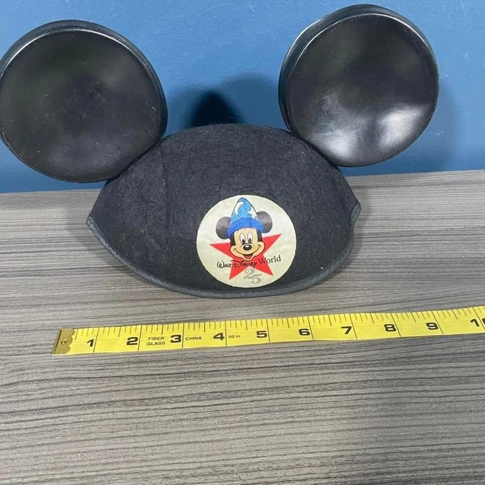 Vintage Walt Disney World 25th‎ Anniversary Mickey Ears Hat 1996 Sorcerer Mickey